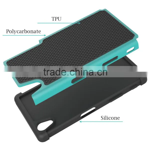New Arrival Football Texture Rugged Silicone pc Back Cover Protective Case Moblie Phone Case for Sony Xperia z5 China photo-6