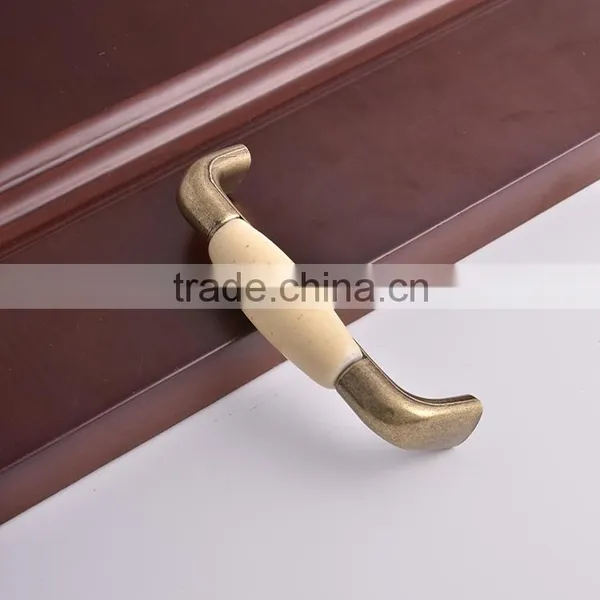 Antique Bronze Copper Zinc Alloy Furniture Hardware Cabinet Kitchen Ceramic Pull Handles Customized Drawer Knobs photo-4