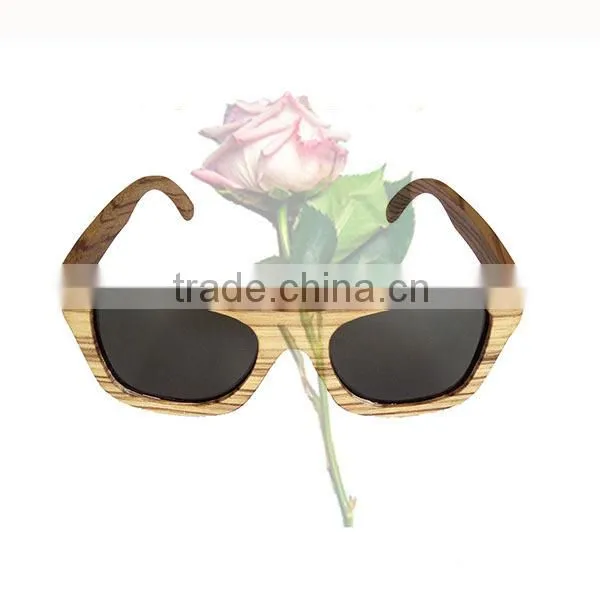 Comfortable Handmade Okay Zebra Wood Sunglasses photo-3