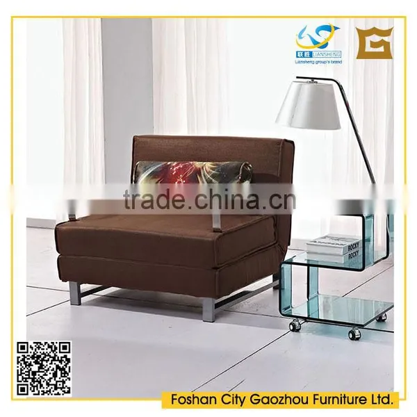 Modern Leisure Lounge Sofa Fabric Transformer Sofa Bed With Metal Frame