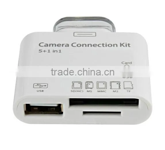 Hot selling 5 in 1 USB Camera Connection Kit / reader adaptor for ipad / card reader