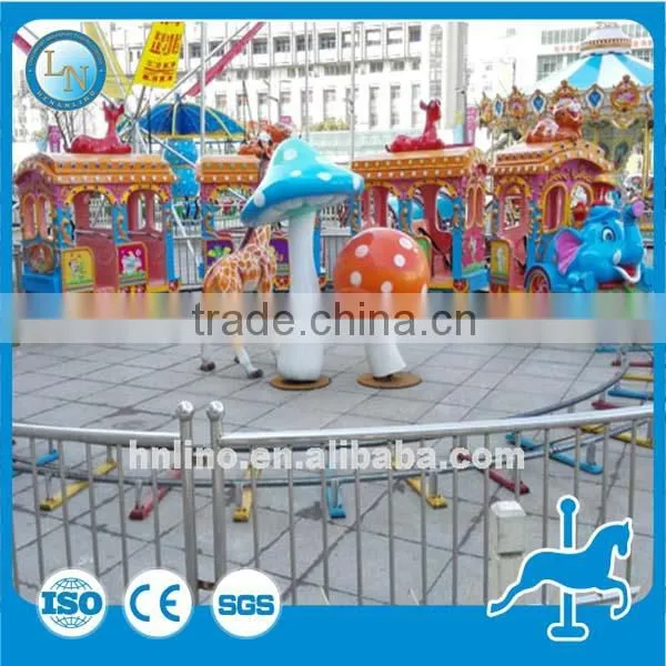 Children Electric Train Toy for Sale! China Supplier Lino Electric Elephant Ride on Train With Tracks photo-5