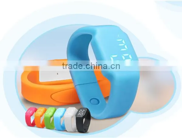electronic bracelet 3d pedometer watch with LED light