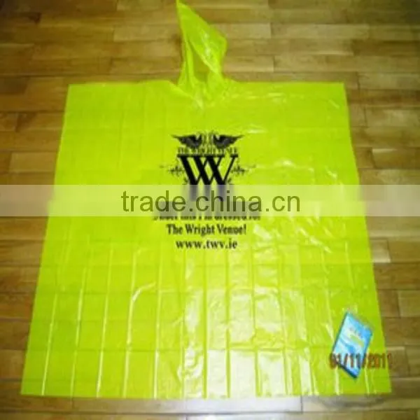 Promotion Printing Disposable pe Poncho,disposable pe Rain Poncho photo-3