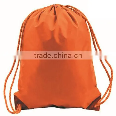 Promotional 420D 210D Polyester Drawstring Bag With Customzied Logo Printed photo-4