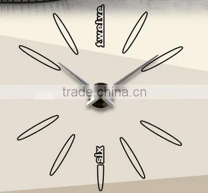 Large DIY Metal Acrylic Mirror Oversize Ajanta Wall Clock Models photo-4