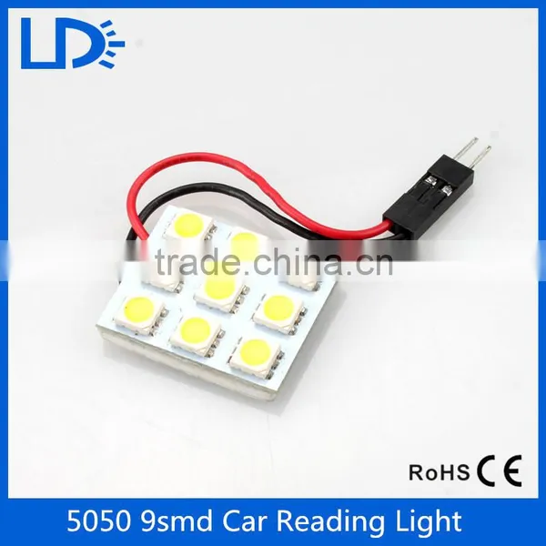 Big Promotion 5050 9SMD COB LED Panel Super White Car Auto Interior Reading Map Lamp Bulb Light Dome Top Light photo-4