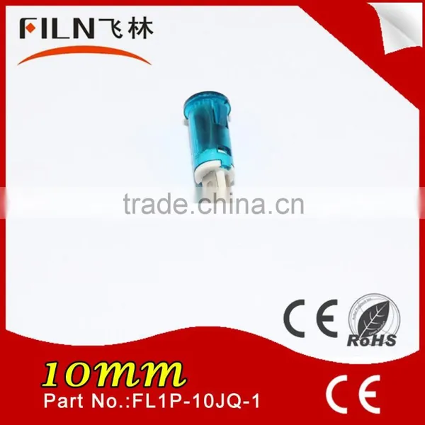 Waterproof Electrical Lamp Plastic 10mm Blue Indicator Neon Bulb 120v photo-3