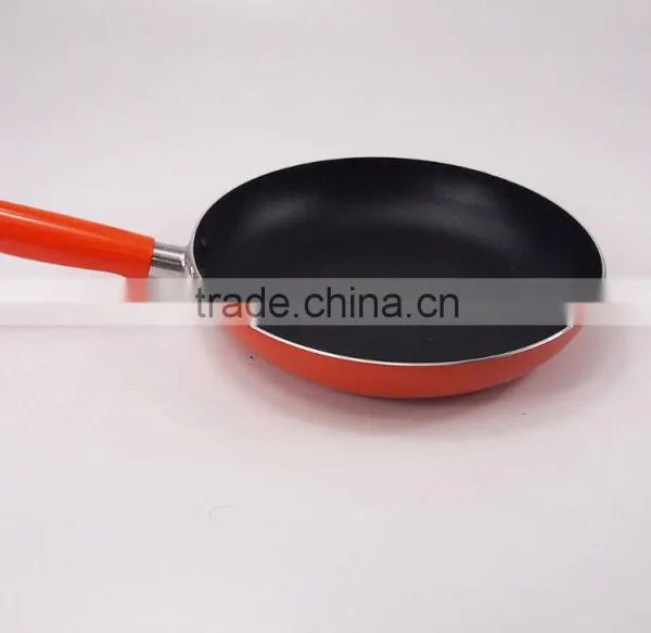 High Quality Orange 16/18/20/22CM Die Casting Aluminum Cookware Set With Glass Lid photo-6