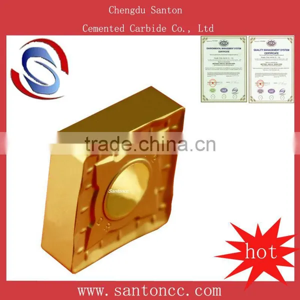 SNMG120408 Gold Coating Carbide Insert photo-1
