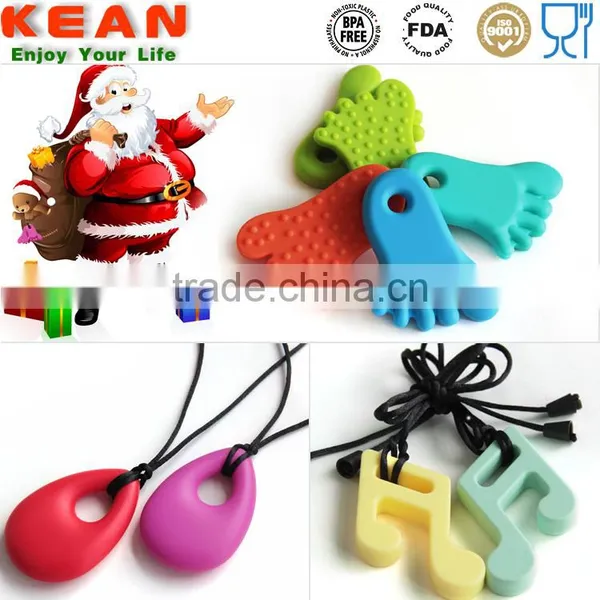 New Teether 15 Colors for Option Pendant Baby Cute Toy Pendant Necklace 100% BPA Free Food Grade Silicone photo-5