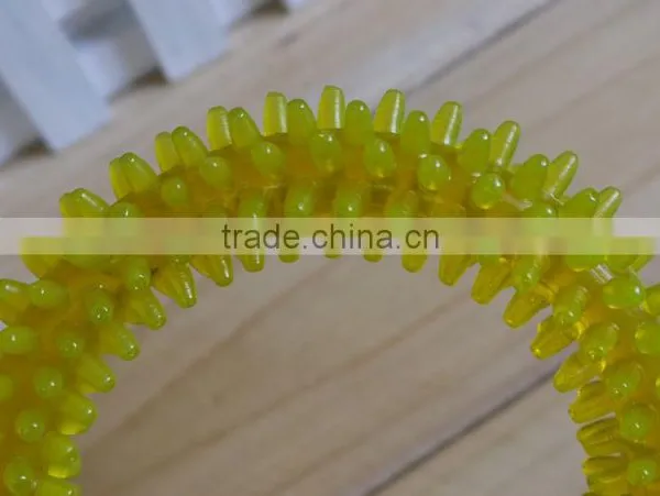 Yellow Pet Dental Care Ring,dog Toy photo-5