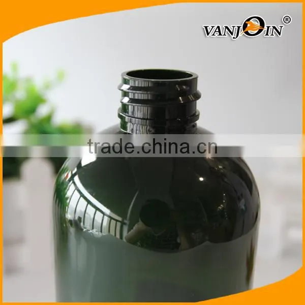 500ml Green Boston Round Lotion Bottle With Pump Sprayer photo-4