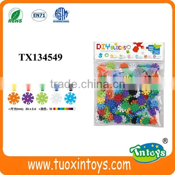 Plastic Snowflake Geometric Designs Building Blocks Toys Creative Puzzle Toys for Kids photo-4