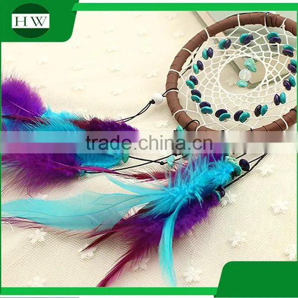 Promotional Christmas Gift Ornament Wall Hanging Home Room Decoration Feather Indian Dream Catcher Supplies photo-3