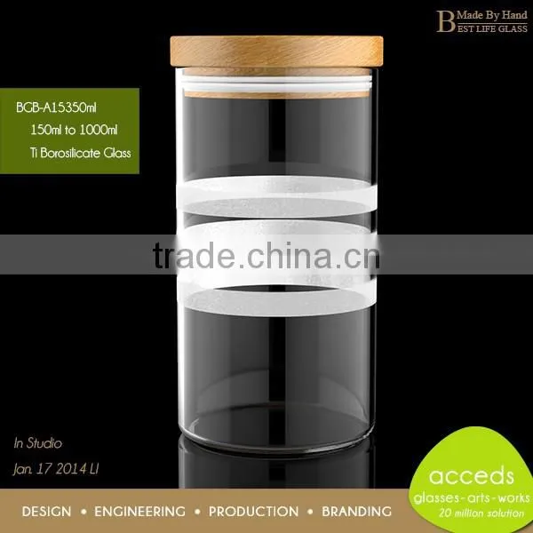 Clear Empty Glass Juicer Storage Jar of Honey Bee photo-3