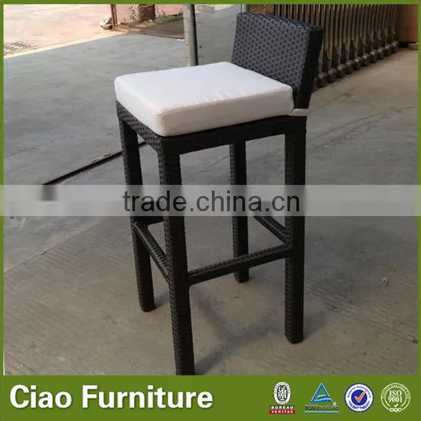 High Top Indoor Bar Chairs Rattan Furniture photo-4