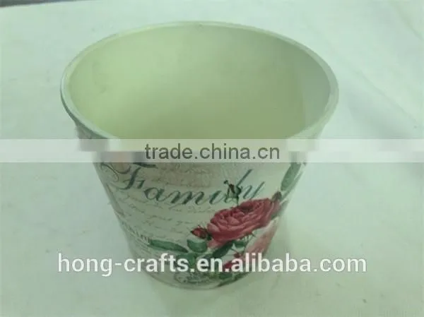 Hot Sale Set/3 Bulk Rose Design Round Plastic PP Flower Pot for Garden photo-5