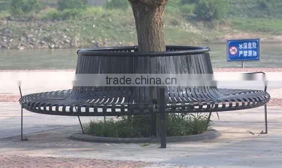 Stainless Steel Round Tree Bench photo-5