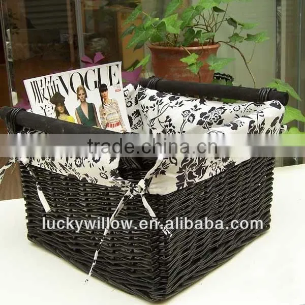 Lucky Weave Home and Garden Rattan Cutlery Basket With Handle photo-2