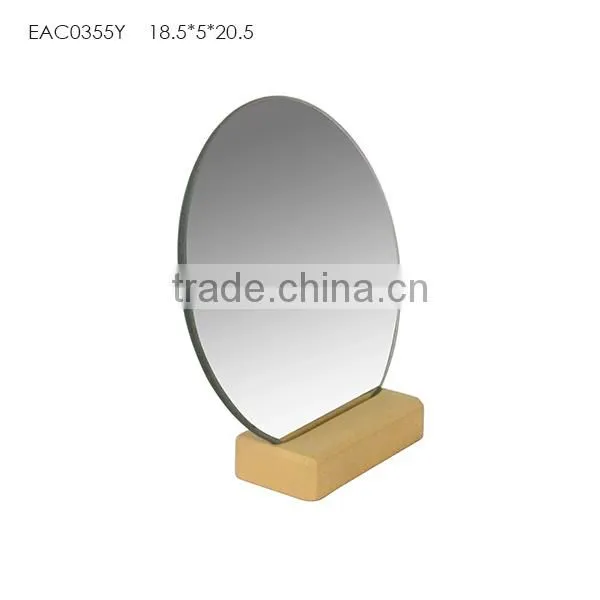 Wedding Gifts Concrete Base Round Makeup Cosmetic Desktop Mirror photo-2
