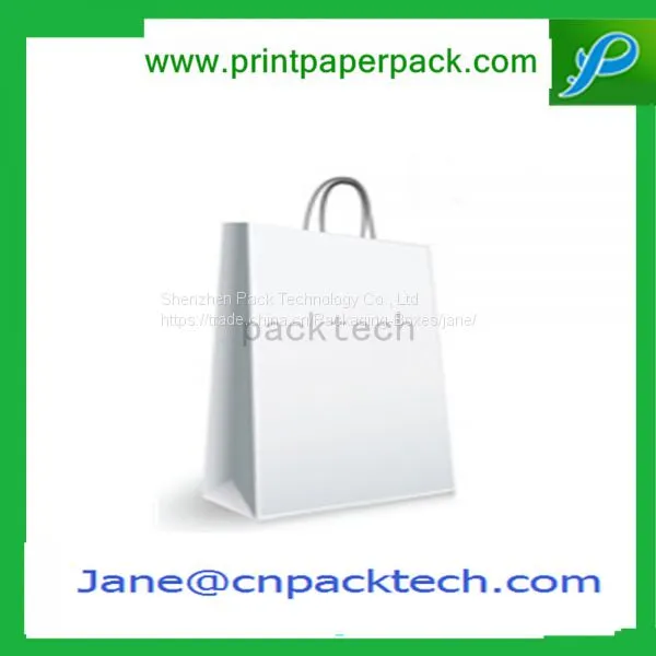 Custom Kraft Paper Bag Promotional Shopping Garment Fashion Cardboard Packing Bags Carrier Gift Bag photo-2