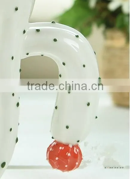 Christmas Giftware Fancy Stylish Green Plant Coffee Cup Cactus Ceramic Mug photo-4