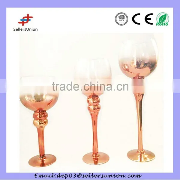 Semi-transparent Gloden Candlestick Holder