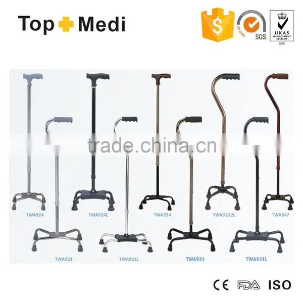 Topmedi Retractable Four-legged Elderly Cane Walking Stick photo-2