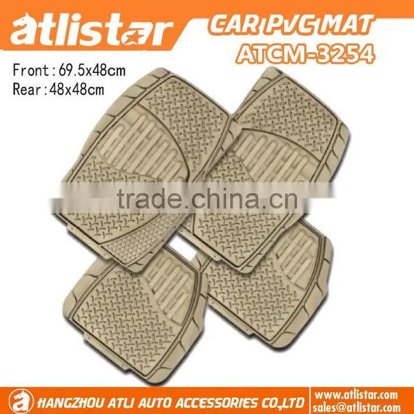 Soft Pvc Door Car Mats Good Smell in Black Color photo-2