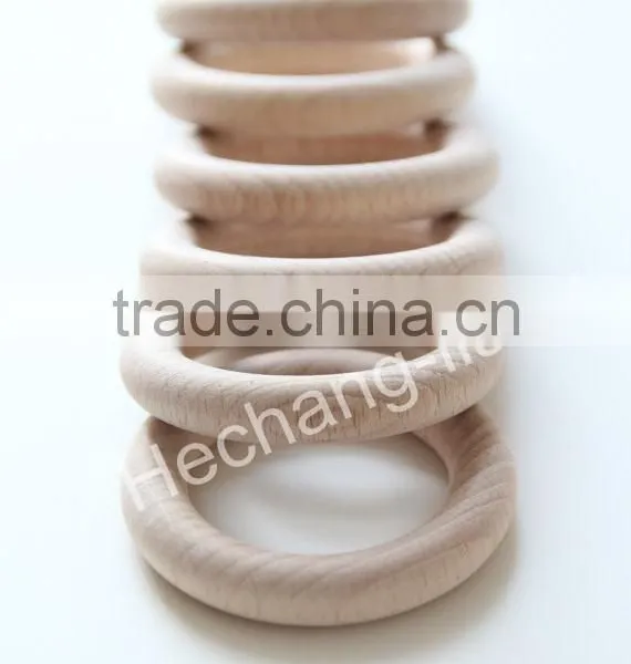 Wooden Rings, Natural Wooden Rings, Beech Wood Rings, Rings for Crafting photo-3