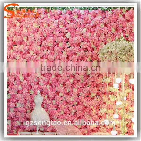 2017 Factory Price Artificial Flower for Wall Decoration Silk Flower Wall for Wedding Supplies photo-5