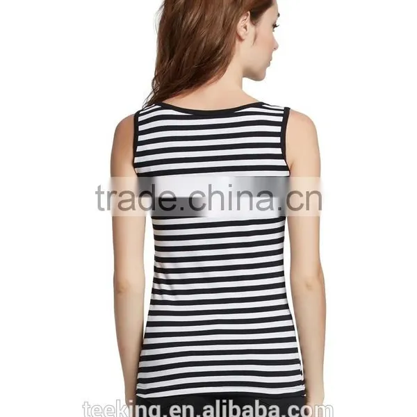 Fashion Women Stripe Tank Top photo-3