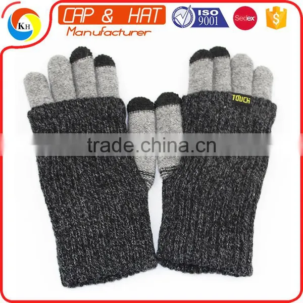 Fashion Multifunction Knitted Winter Screen Touch Gloves for Smartphones Two-piece Suit photo-3