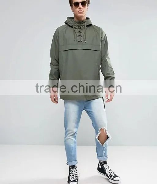 2017 Custom Best Price High Quality Fshion Design Durable 100% Cotton Ripstop Raglan Sleeves Celadon Casual Men's Jacket photo-4