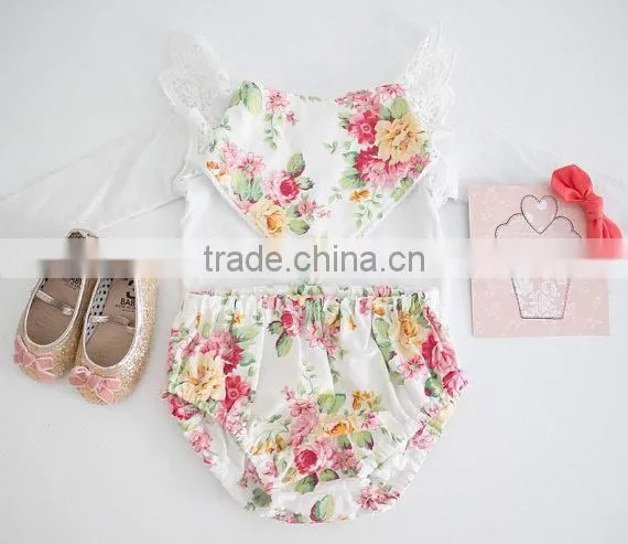 Newborn Girl Nappy Cover Floral Bloomer Cotton Print Fabric China Supplier photo-5