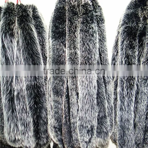 BBG-H-18 Fox Fur Collar / Trimming / Fox Fur Strip For Jacket Hood photo-3