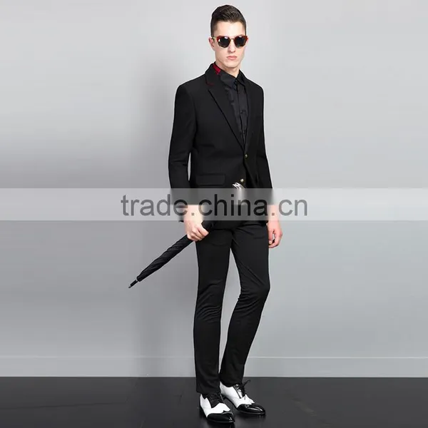 Office Uniform Designs Men Stylish Slim Fit Korean Suit photo-2