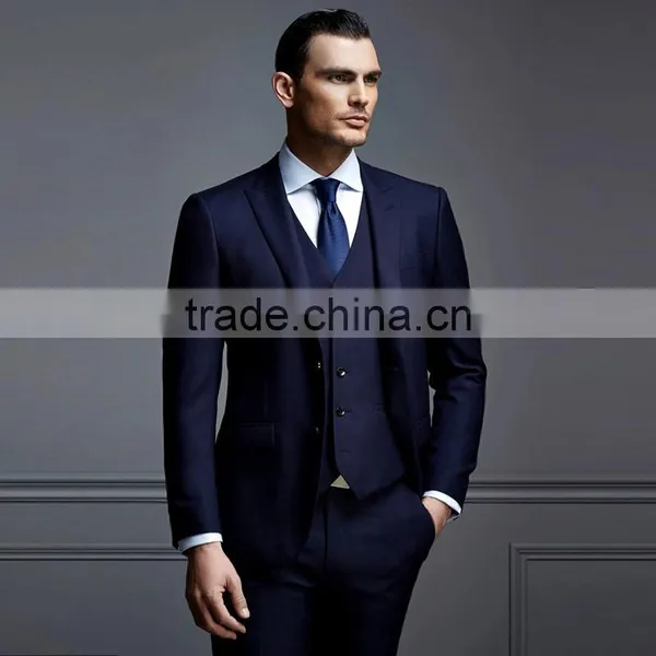 Top Sale Man Business Blue Coat Pant Men Suit photo-4