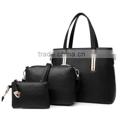 R0010H China Manufacturer 3pcs Leather Ladies Handbags photo-2