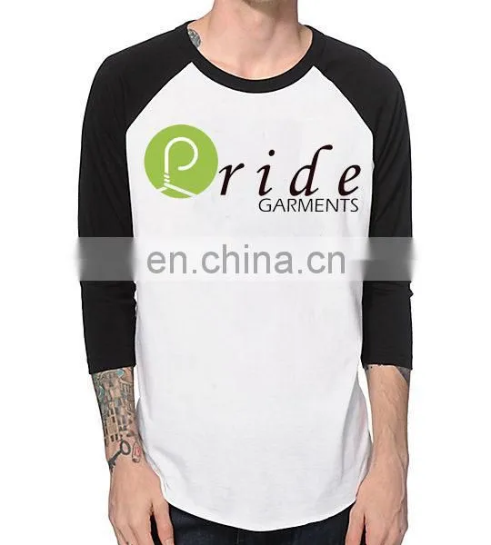 Custom Mens 3/4 Sleeve Baseball T Shirt-Custom Baseball T-shirt 100% Polyester-Men Baseball Anti-wrinkle T-shirt photo-3