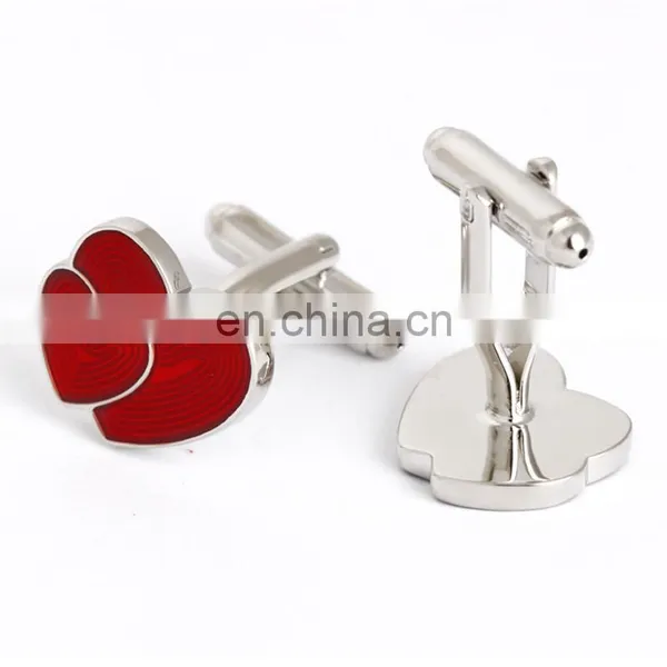 Wedding Cufflinks Red Romantic Love Cufflinks photo-3