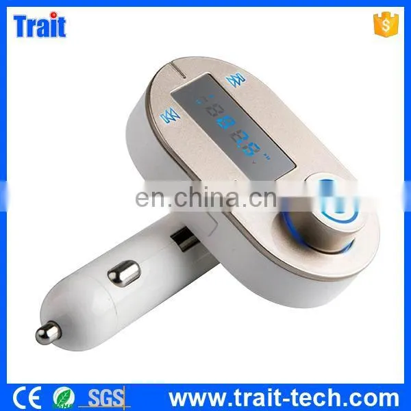 2016 T9S Wireless Bluetooth Car Kit MP3 Player FM Transmitter A2DP With USB Charging Port Music Control Hands-Free Call photo-2