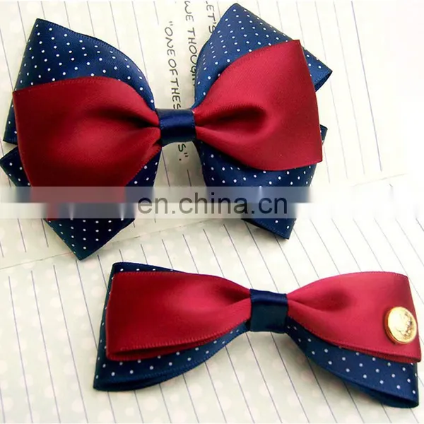 Wholesale Satin Ribbon Bow, 4 Inch 5 Inch 6 Inch Satin Ribbon, Two Color Satin Ribbon photo-2