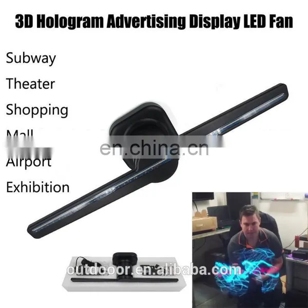 Factory Wifi in Stock Shopping Mall Display Kiosk Advertising Player for Commercial Promotion 3d Hologram Advertising Fan photo-5