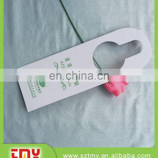 Custom Printing Plastic Hanger Hotel Room Door Plastic Hanger photo-2