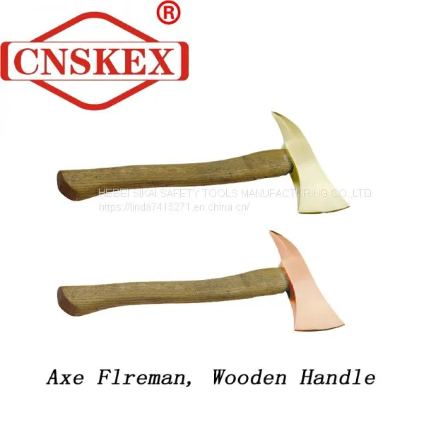 Non Sparking Tools Axe Fireman Wooden Handle