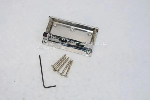 Zinc Alloy 6 String Fixed Hard Tail Hardtail Guitar Bridge for Electric Guitarra