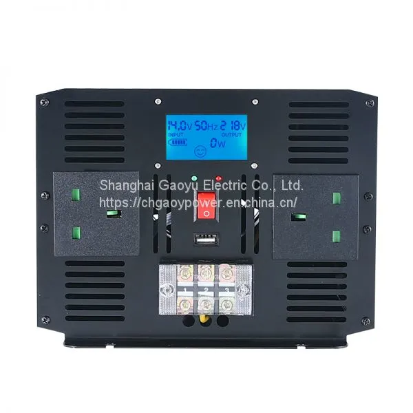 3000W High Compact Pure Sine Wave Inverter 24V DC to 230V AC Power Converter for Home Solar Power System Alumimum Case