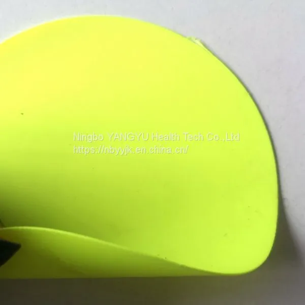 Fireproof Fluorescent Yellow PVC Coated Fabric for Chemical Protective Clothing photo-3
